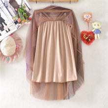 Load image into Gallery viewer, Women Elegant Double Layer Mesh Midi Skirt