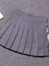 Load image into Gallery viewer, Bandage Pleated Skirt High Waist Solid Skinny