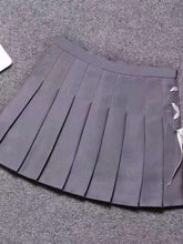 Load image into Gallery viewer, Bandage Pleated Skirt High Waist Solid Skinny