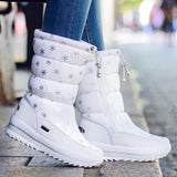 Women Winter Boots Platform Snow Boots Waterproof Non-slip Thick Plush