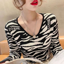 Load image into Gallery viewer, Knitted Round Neck Leopard
