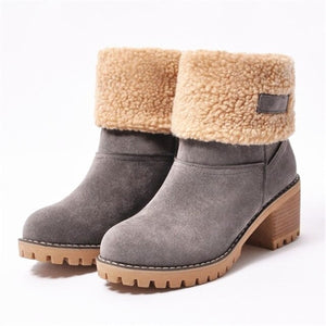 Fur Snow Boots Warm Plush