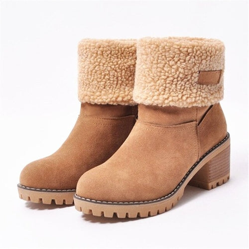 Fur Snow Boots Warm Plush