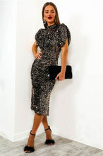 Load image into Gallery viewer, Elegant Dress Wide Shoulder Aura Dress