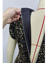 Load image into Gallery viewer, Elegant Dress Wide Shoulder Aura Dress