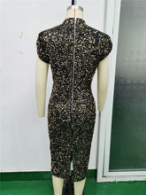 Load image into Gallery viewer, Elegant Dress Wide Shoulder Aura Dress