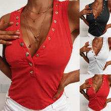Load image into Gallery viewer, Top Women's Fashion V neck Casual All match T shirt Tight - Sophornlilly