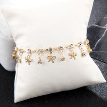 Load image into Gallery viewer, 1 PC Fashion Crystal Charm Ankle Rhinestone Bowknot Pendant Anklet