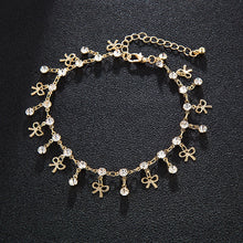 Load image into Gallery viewer, 1 PC Fashion Crystal Charm Ankle Rhinestone Bowknot Pendant Anklet