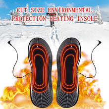 Load image into Gallery viewer, 1 Pair USB Heated Shoe Insoles Foot Warming Pad Feet Warmer Sock Pad - Sophornlilly