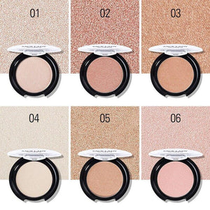 1 Pcs Shining Blush Smooth Makeup Face Contour Pink Orange Blusher - Sophornlilly