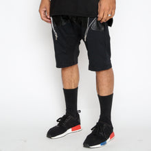Load image into Gallery viewer, Leather Front Moto Shorts