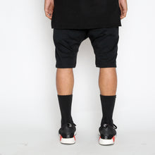 Load image into Gallery viewer, Leather Front Moto Shorts