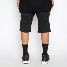 Load image into Gallery viewer, Red Stripe Moto Shorts