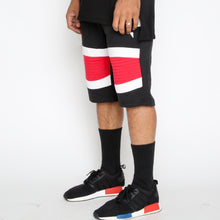 Load image into Gallery viewer, Red Stripe Moto Shorts