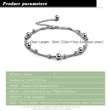 Load image into Gallery viewer, Sterling Silver Beach Foot Anklet For Women Bohemian Simple