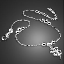 Load image into Gallery viewer, Sterling Silver Bohemia Fashion Clover Anklets Foot Beach