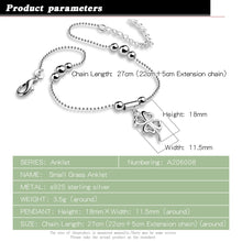 Load image into Gallery viewer, Sterling Silver Bohemia Fashion Clover Anklets Foot Beach