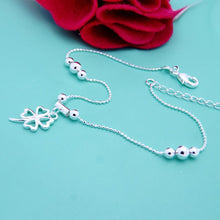 Load image into Gallery viewer, Sterling Silver Bohemia Fashion Clover Anklets Foot Beach