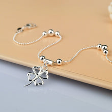 Load image into Gallery viewer, Sterling Silver Bohemia Fashion Clover Anklets Foot Beach