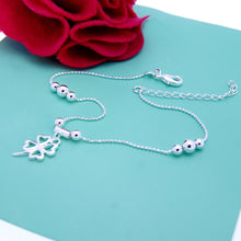 Load image into Gallery viewer, Sterling Silver Bohemia Fashion Clover Anklets Foot Beach