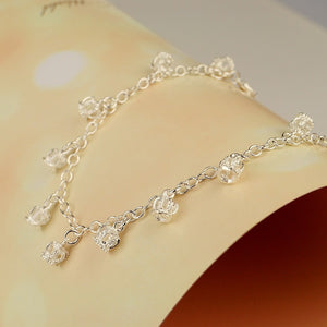 Sterling Silver Crown Anklets