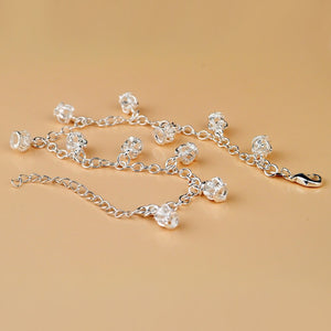 Sterling Silver Crown Anklets