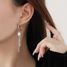 Load image into Gallery viewer, 100% 925 Sterling Silver Long Tassel Chains Earrings for Women - Sophornlilly