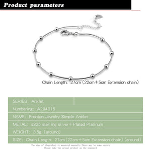 Sterling silver Anklet