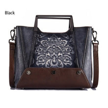 Load image into Gallery viewer, 100% Genuine Leather Women Bag National Style New Retro Tote Handbag - Sophornlilly