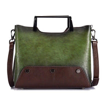 Load image into Gallery viewer, 100% Genuine Leather Women Bag National Style New Retro Tote Handbag - Sophornlilly
