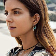 Load image into Gallery viewer, 100% Real 925 Sterling Silver Classic Love Feather Earrings Are - Sophornlilly