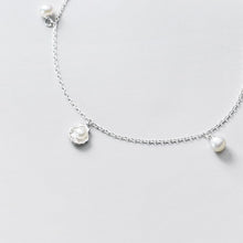 Load image into Gallery viewer, 100% Sterling Silver 925 Pearl Foot Bracelet Women's Sandal Leg Anklet