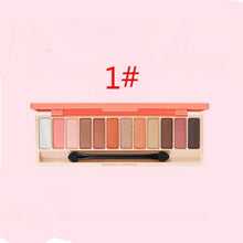 Load image into Gallery viewer, 12 Color Makeup Eye Shadow Glitter Highlight Eyeshadow Set Makeup