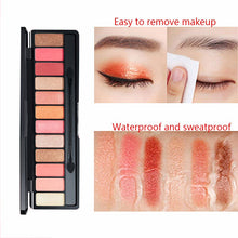 Load image into Gallery viewer, 12 Color Makeup Eye Shadow Glitter Highlight Eyeshadow Set Makeup