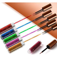 Load image into Gallery viewer, 12 Colors Colorful Metallic Glitter Liquid Eyeliner Makeup - Sophornlilly
