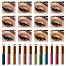 Load image into Gallery viewer, 12 Colors Colorful Metallic Glitter Liquid Eyeliner Makeup - Sophornlilly