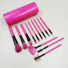 Load image into Gallery viewer, 12 Makeup Brush Set with Bucket for Cosmetics Soft Beauty Foundation
