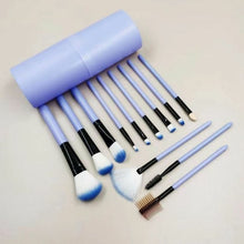 Load image into Gallery viewer, 12 Makeup Brush Set with Bucket for Cosmetics Soft Beauty Foundation