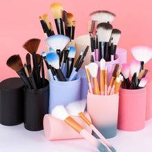 Load image into Gallery viewer, 12 Makeup Brush Set with Bucket for Cosmetics Soft Beauty Foundation