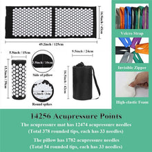Load image into Gallery viewer, 125X43cm Thick Acupressure Yoga Mat Pillow Neck Back Foot Pain Relief - Sophornlilly