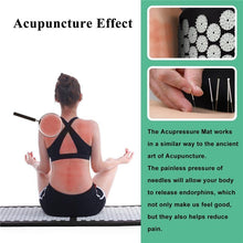 Load image into Gallery viewer, 125X43cm Thick Acupressure Yoga Mat Pillow Neck Back Foot Pain Relief - Sophornlilly