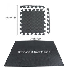 Load image into Gallery viewer, 12PCS 30*30cm EVA Leaf Grain Floor Sport Protection Gym Mat Non Slip - Sophornlilly