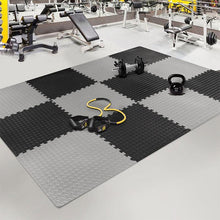 Load image into Gallery viewer, 12PCS 30*30cm EVA Leaf Grain Floor Sport Protection Gym Mat Non Slip - Sophornlilly