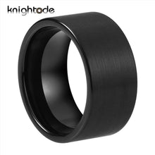 Load image into Gallery viewer, 12mm Width Black Tungsten Carbide Big Thumb Ring For Fashion Men - Sophornlilly