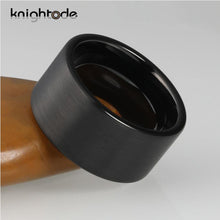 Load image into Gallery viewer, 12mm Width Black Tungsten Carbide Big Thumb Ring For Fashion Men - Sophornlilly