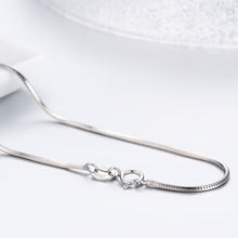 Load image into Gallery viewer, Sterling Silver Thin Snake Chain Necklace