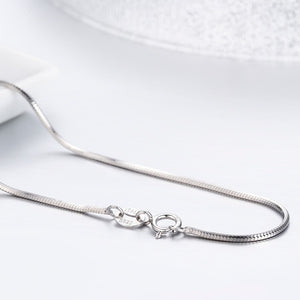 Sterling Silver Thin Snake Chain Necklace