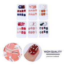 Load image into Gallery viewer, 144pcs Stylish Artificial Manicure Decoration Press on Nails False