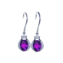 Load image into Gallery viewer, 14K Rose Gold Jewelry Real Natural Amethyst Gemstone